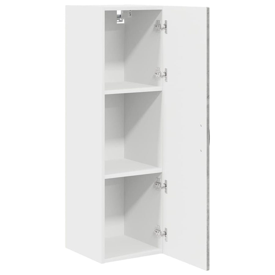 Keukenkast aan de muur met plank Beton Grijs 30 x 31 x 100 cm