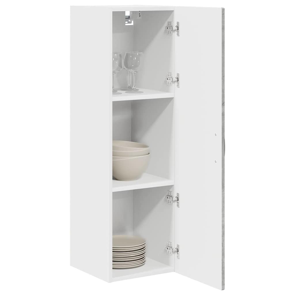 Keukenkast aan de muur met plank Beton Grijs 30 x 31 x 100 cm