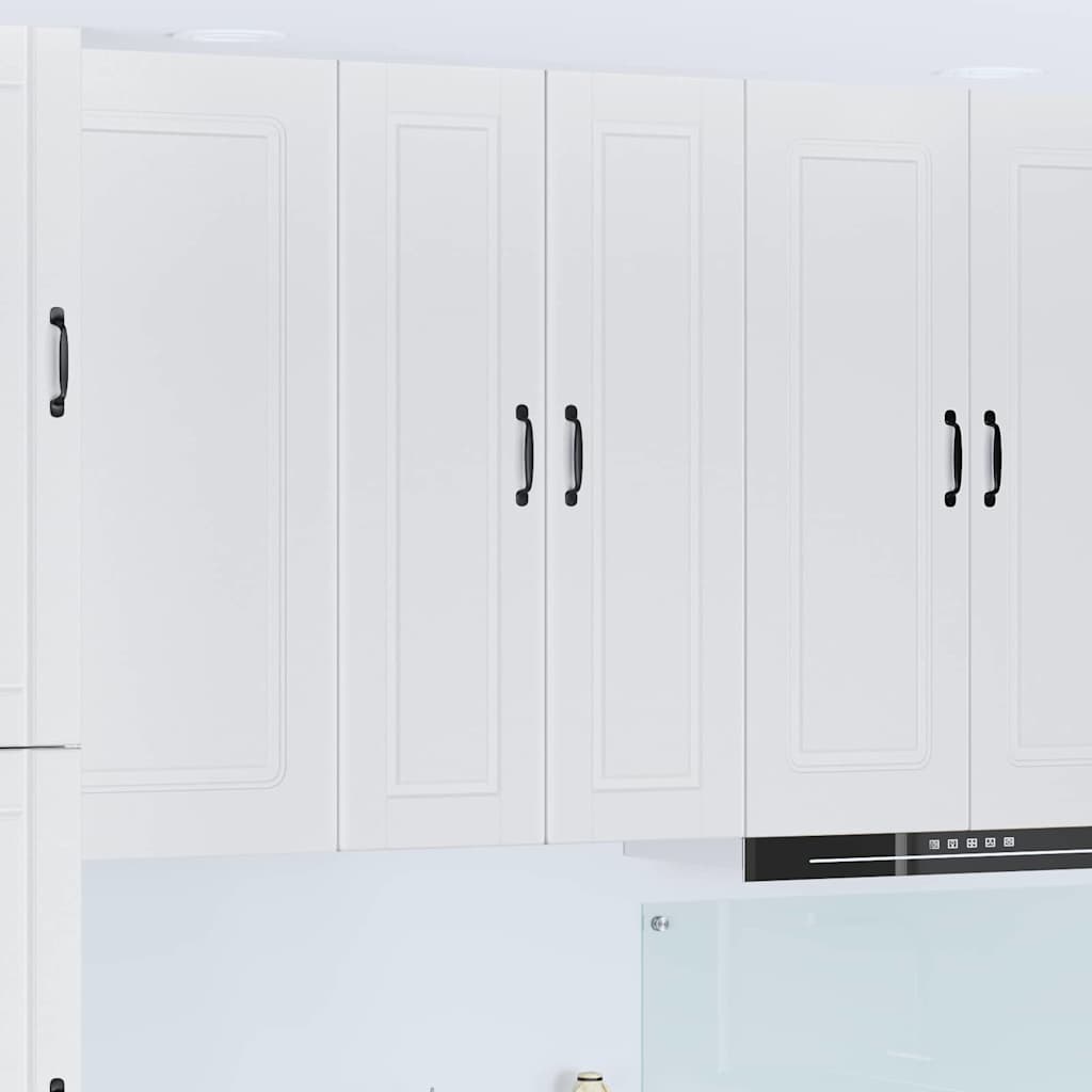 Keukenkast aan de muur met plank Hoogglans wit 30 x 31 x 100 cm