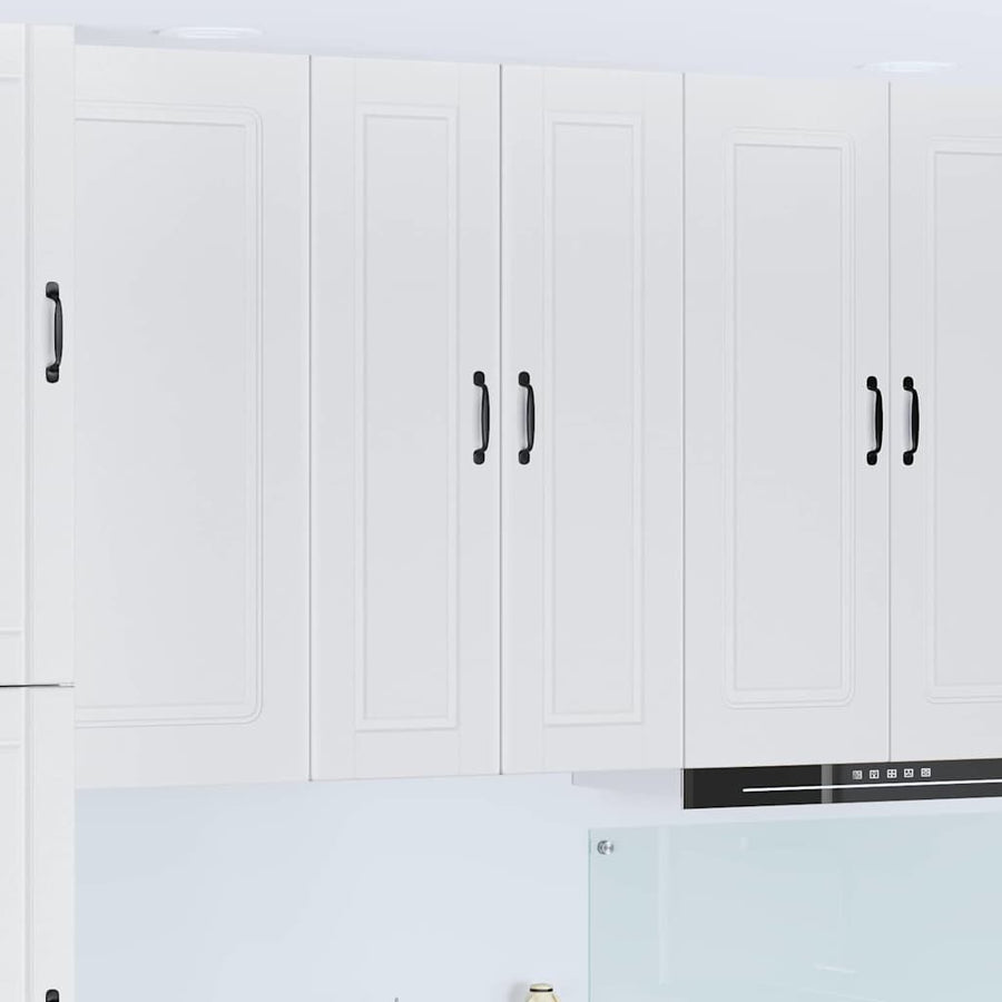 Keukenkast aan de muur met plank Hoogglans wit 30 x 31 x 100 cm