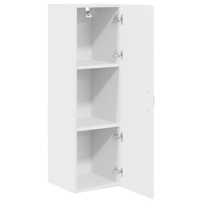 Keukenkast aan de muur met plank Hoogglans wit 30 x 31 x 100 cm