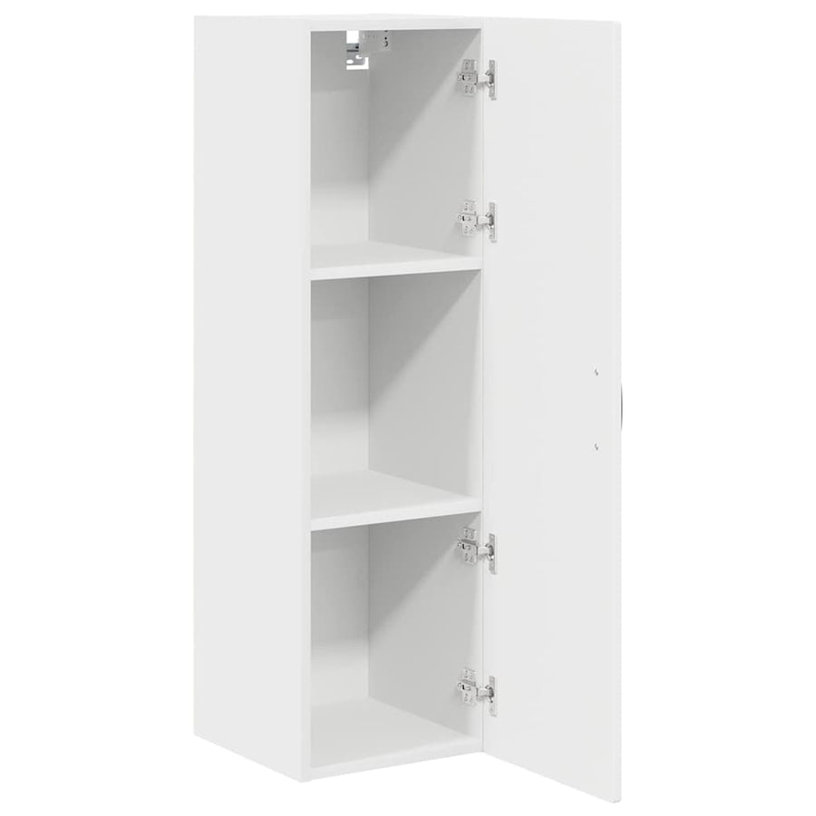 Keukenkast aan de muur met plank Hoogglans wit 30 x 31 x 100 cm