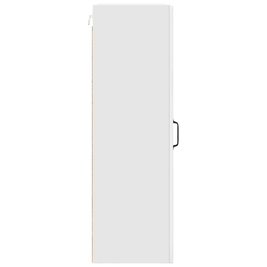 Keukenkast aan de muur met plank Hoogglans wit 30 x 31 x 100 cm