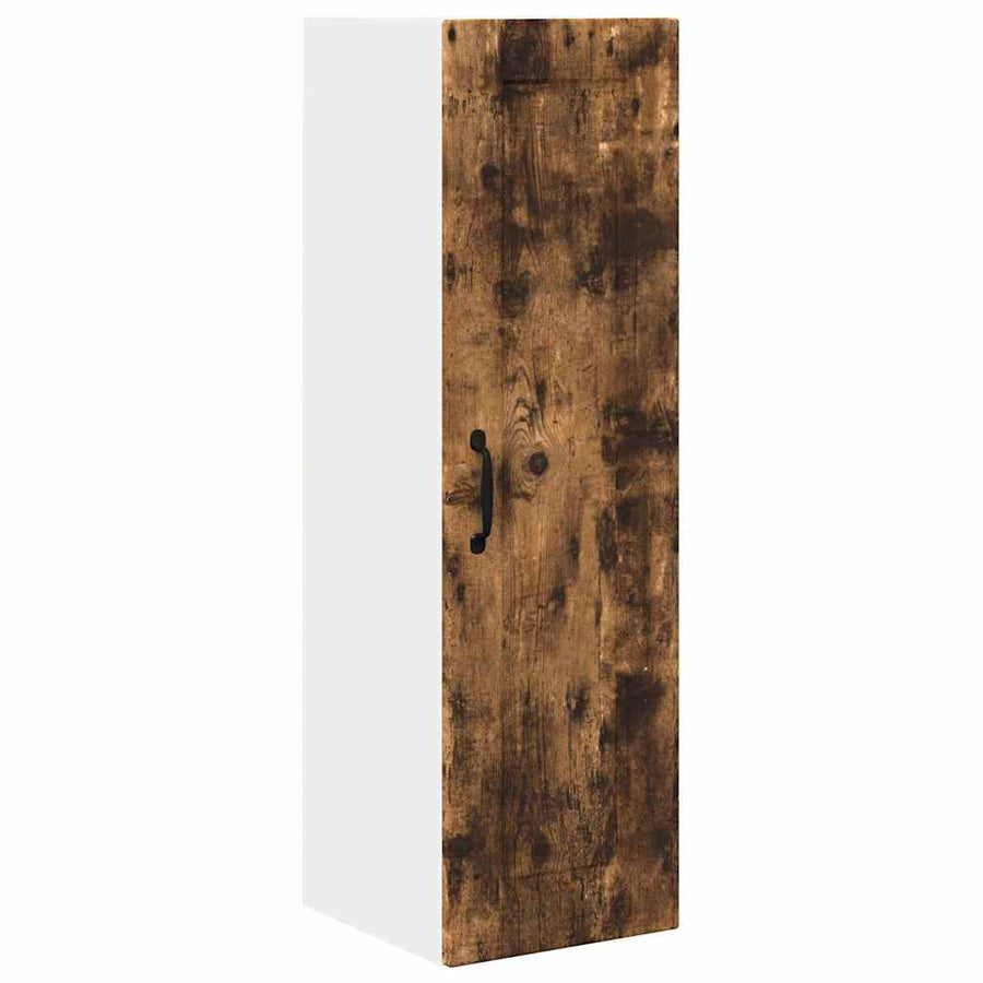Keukenkast aan de muur met plank Gerookt eiken 30 x 31 x 100 cm