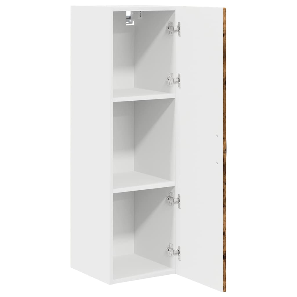 Keukenkast aan de muur met plank Gerookt eiken 30 x 31 x 100 cm