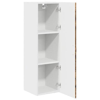 Keukenkast aan de muur met plank Gerookt eiken 30 x 31 x 100 cm