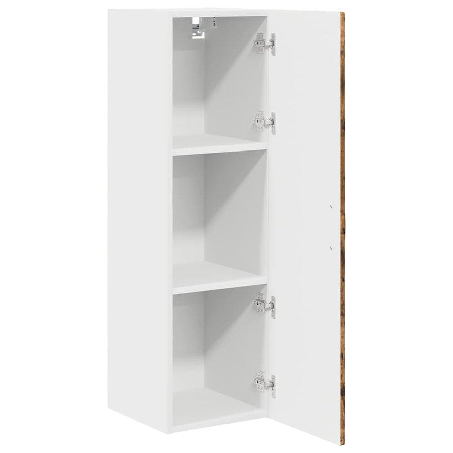 Keukenkast aan de muur met plank Gerookt eiken 30 x 31 x 100 cm
