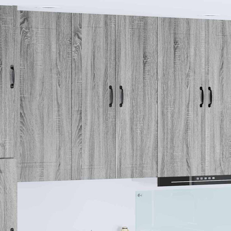 Keukenkast aan de muur met plank Grijs Sonoma 30 x 31 x 100 cm