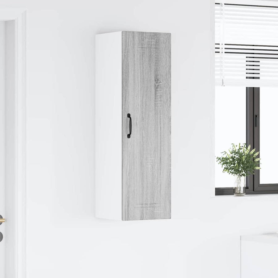 Keukenkast aan de muur met plank Grijs Sonoma 30 x 31 x 100 cm