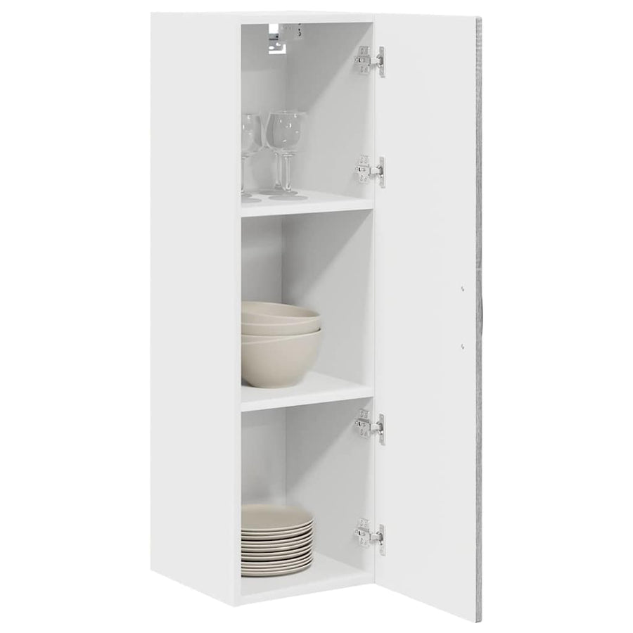 Keukenkast aan de muur met plank Grijs Sonoma 30 x 31 x 100 cm