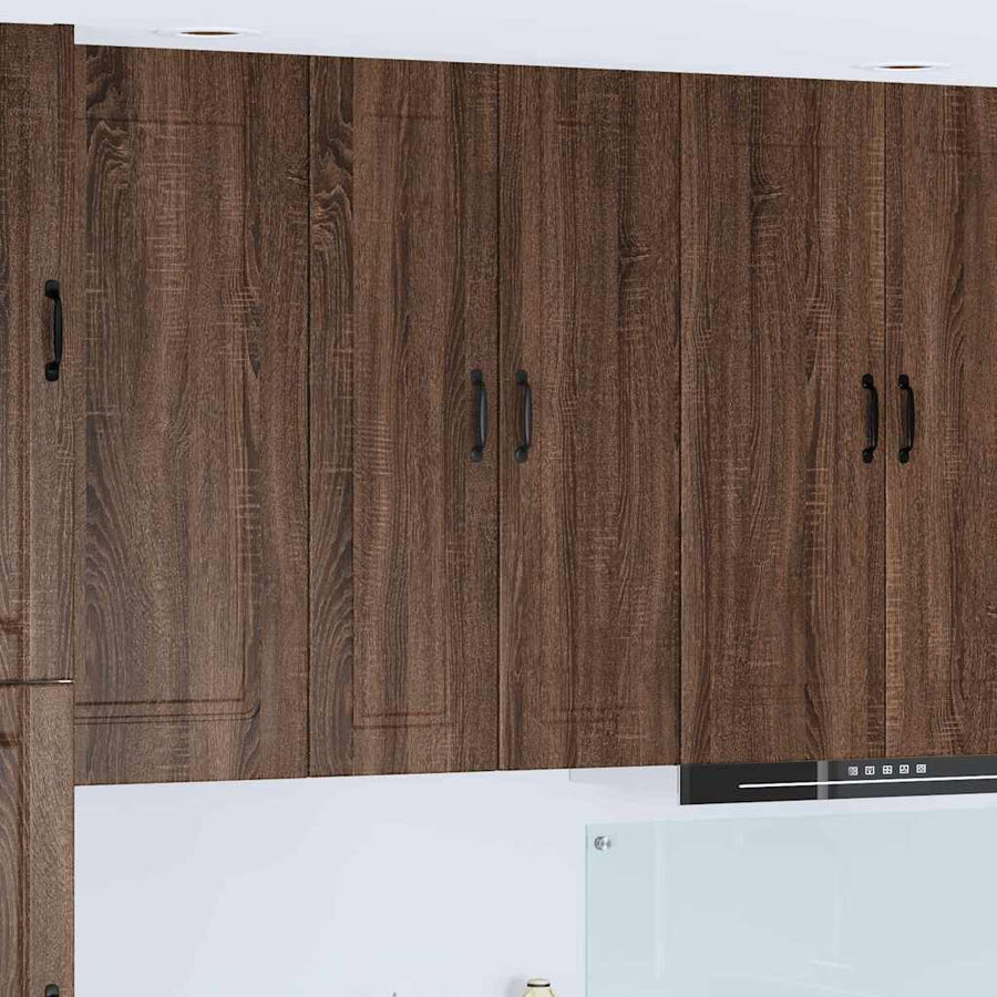 Keukenkast aan de muur met plank Bruin Eiken 30 x 31 x 100 cm