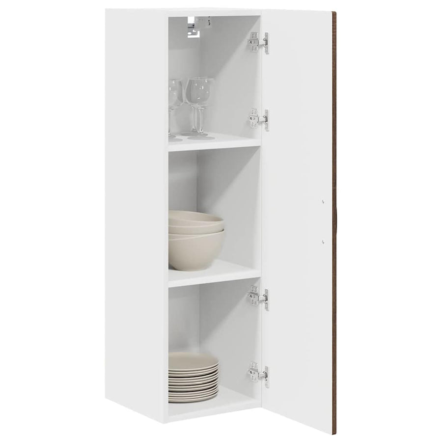 Keukenkast aan de muur met plank Bruin Eiken 30 x 31 x 100 cm