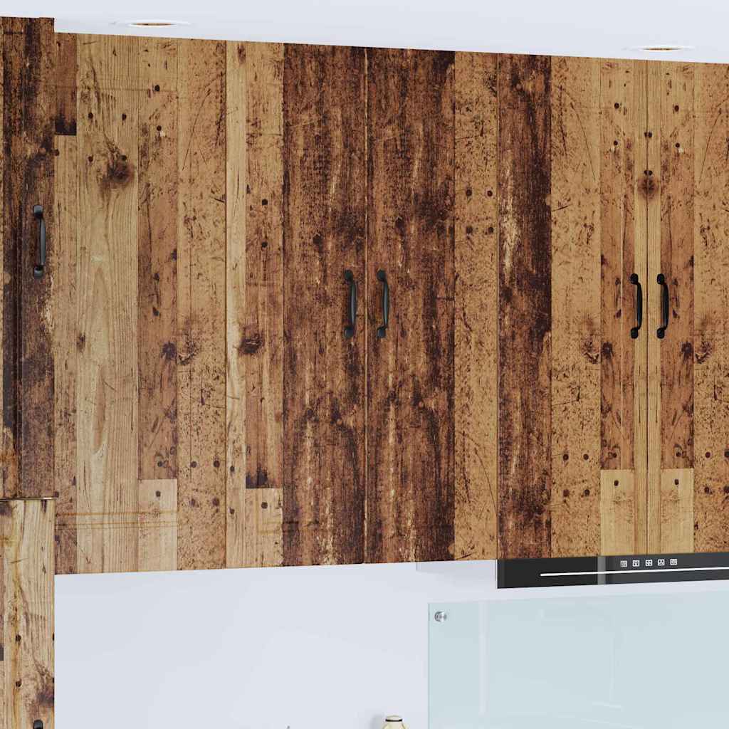 Keukenkast aan de muur Oud Hout 30 x 31 x 100 cm Bewerkt hout