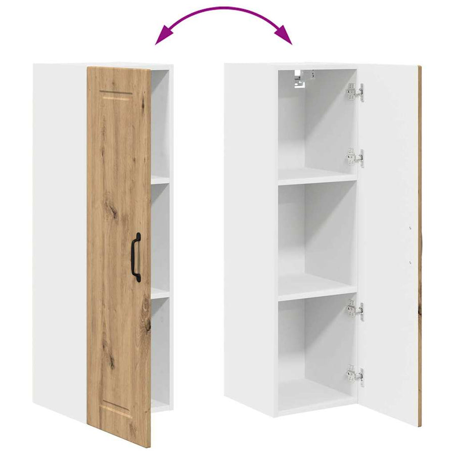 Keukenkast aan de muur met plank Artisan Eiken 30 x 31 x 100 cm