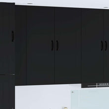 Keukenkast aan de muur Zwart 40 x 31 x 100 cm Bewerkt hout