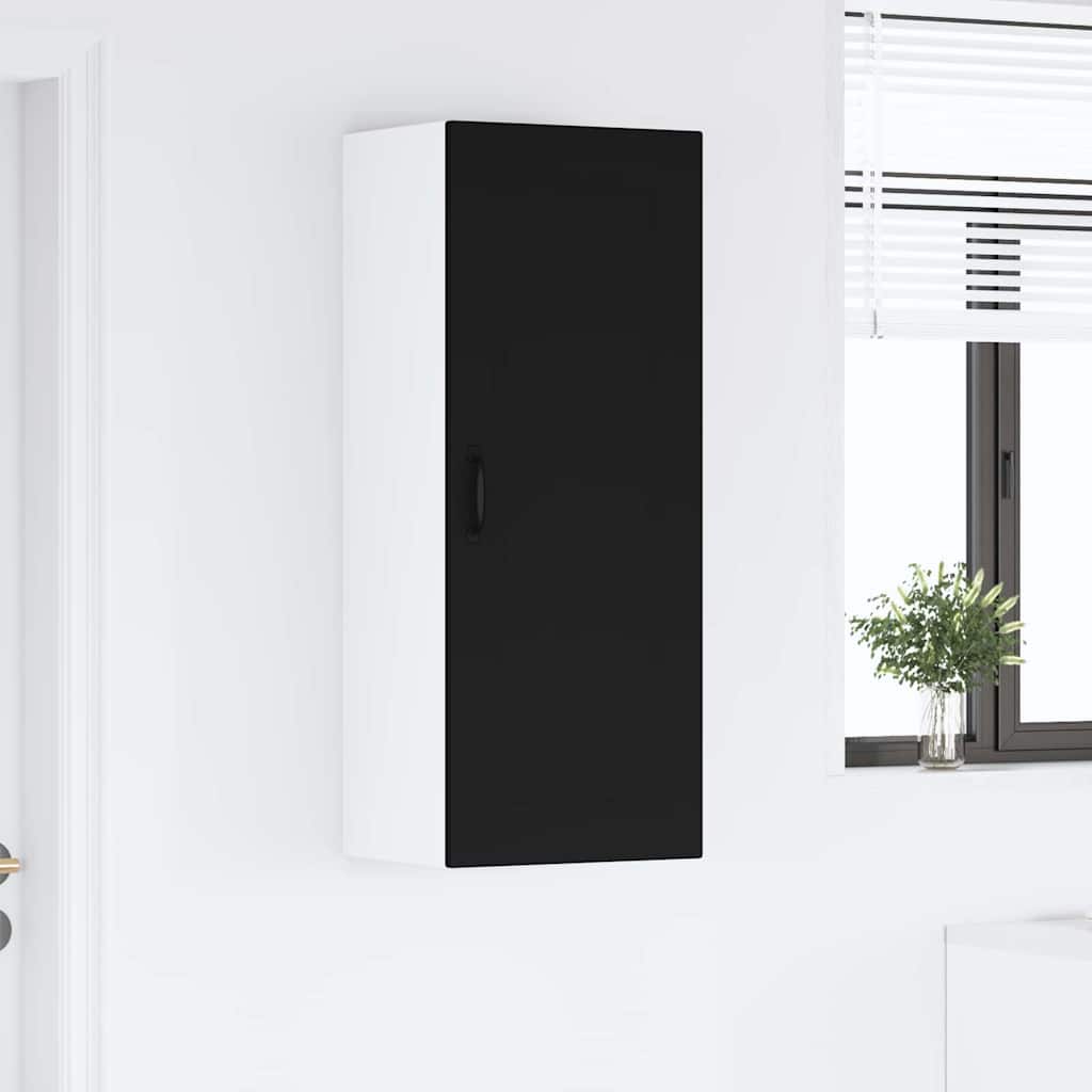 Keukenkast aan de muur Zwart 40 x 31 x 100 cm Bewerkt hout
