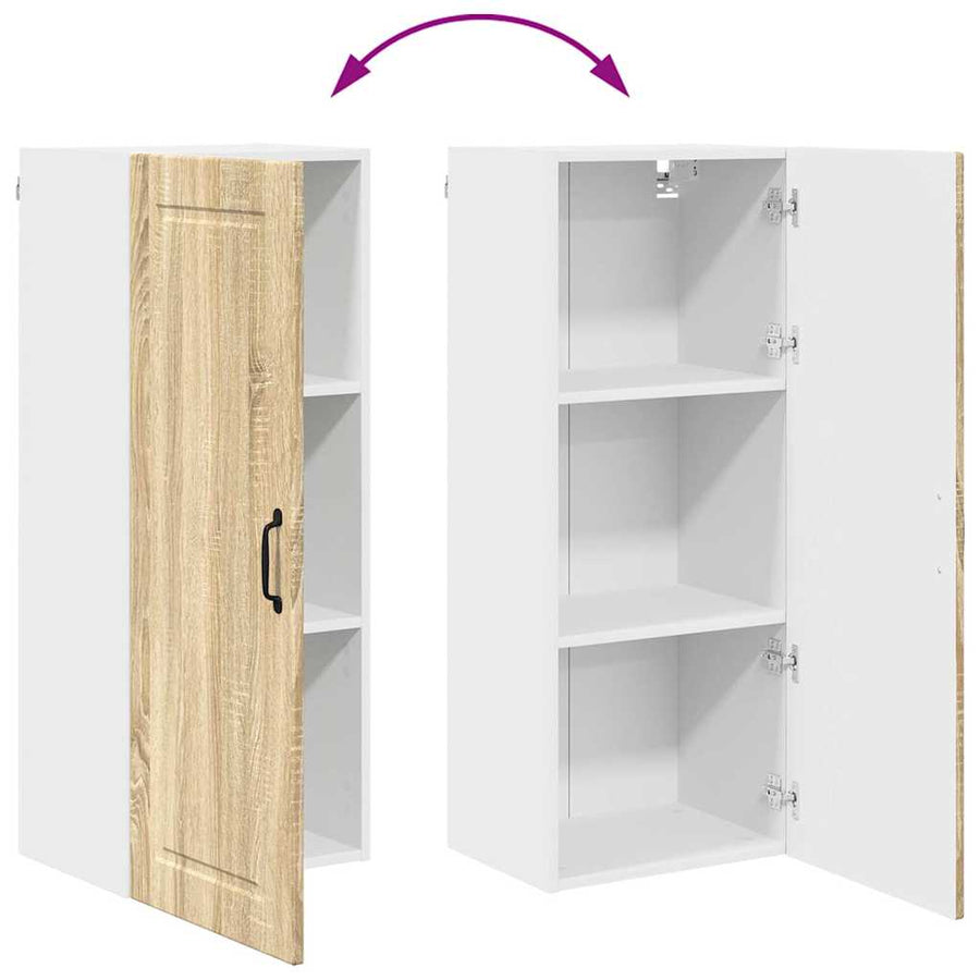 Keukenkast aan de muur met plank Sonoma Eiken 40 x 31 x 100 cm