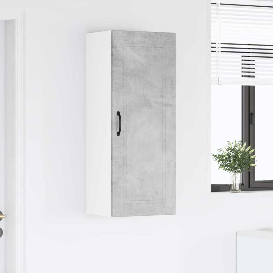 Keukenkast aan de muur met plank Beton Grijs 40 x 31 x 100 cm