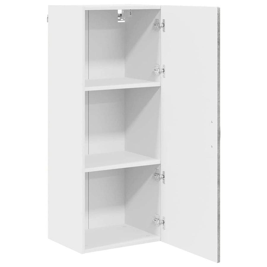 Keukenkast aan de muur met plank Beton Grijs 40 x 31 x 100 cm