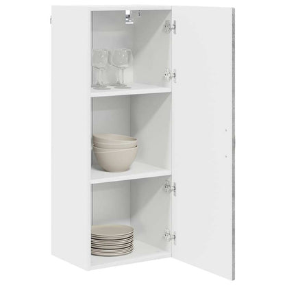 Keukenkast aan de muur met plank Beton Grijs 40 x 31 x 100 cm