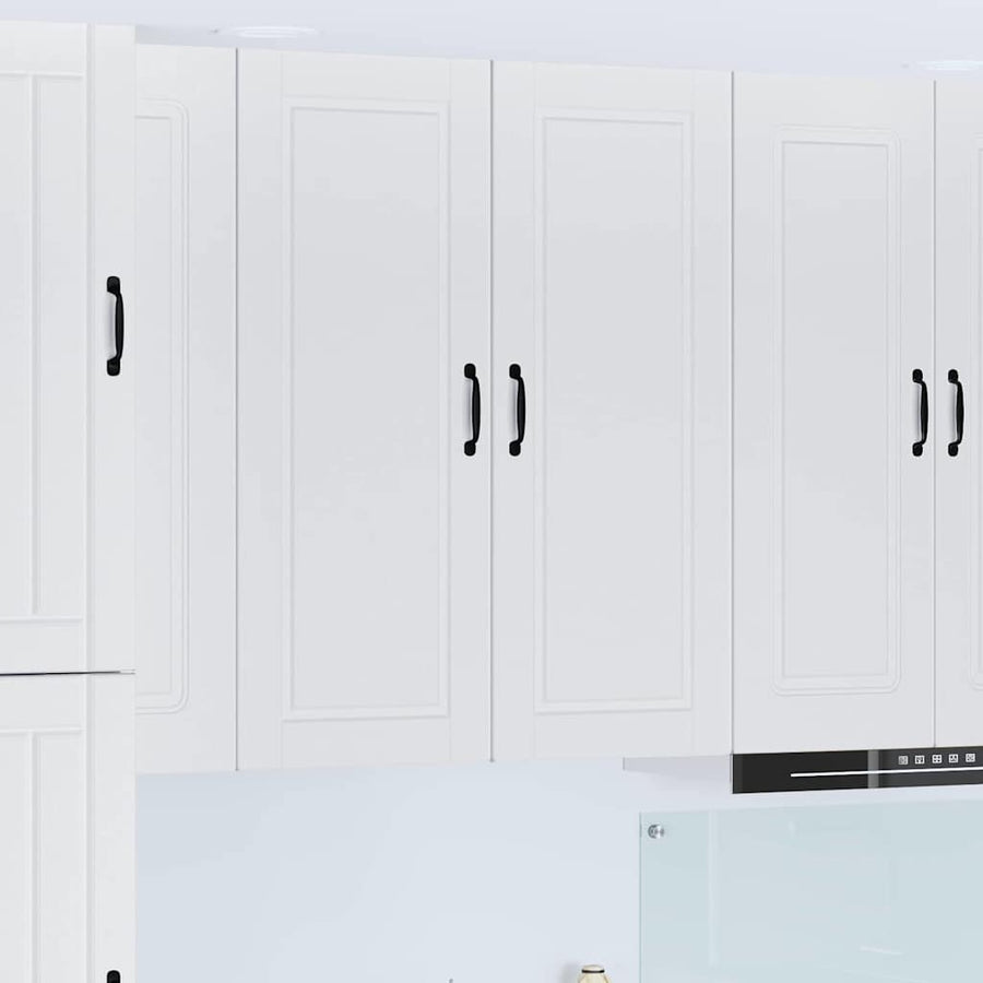 Keukenkast aan de muur met plank Hoogglans wit 40 x 31 x 100 cm