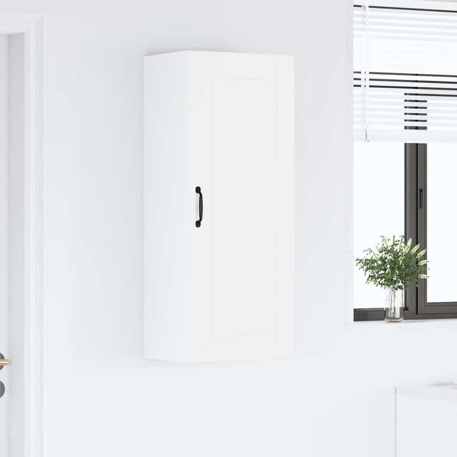 Keukenkast aan de muur met plank Hoogglans wit 40 x 31 x 100 cm