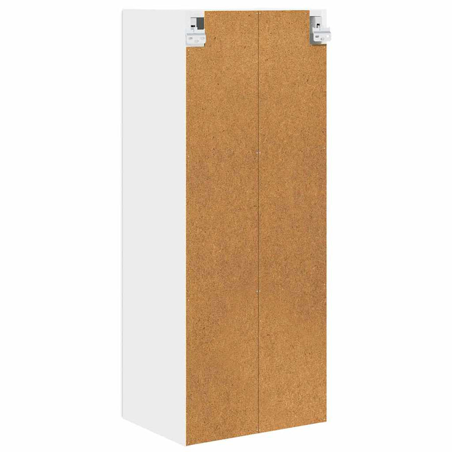Keukenkast aan de muur met plank Hoogglans wit 40 x 31 x 100 cm