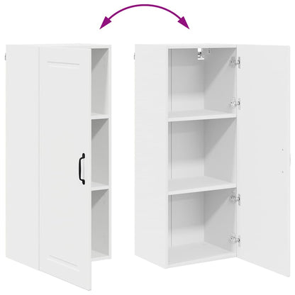 Keukenkast aan de muur met plank Hoogglans wit 40 x 31 x 100 cm