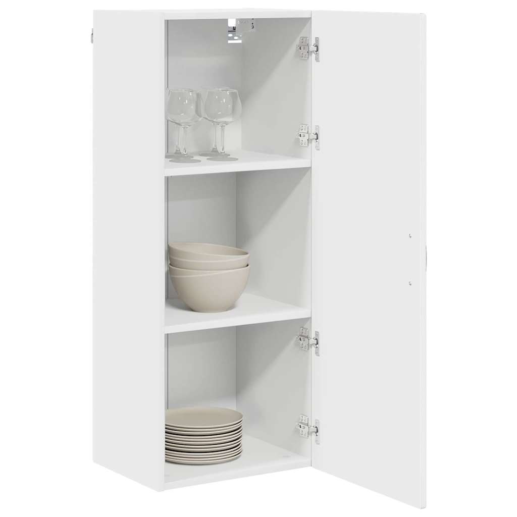 Keukenkast aan de muur met plank Hoogglans wit 40 x 31 x 100 cm