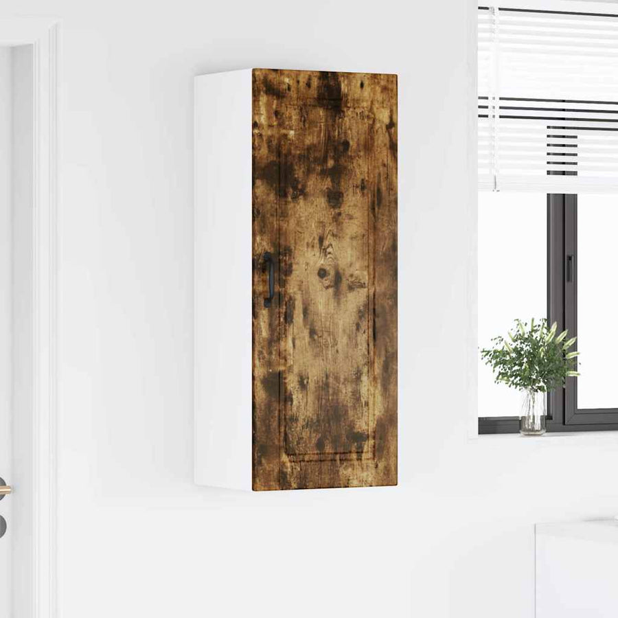 Keukenkast aan de muur met plank Gerookt eiken 40 x 31 x 100 cm