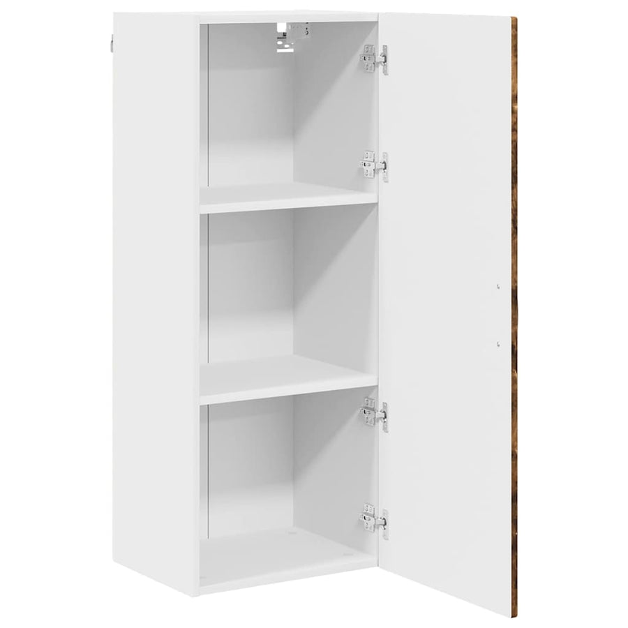 Keukenkast aan de muur met plank Gerookt eiken 40 x 31 x 100 cm