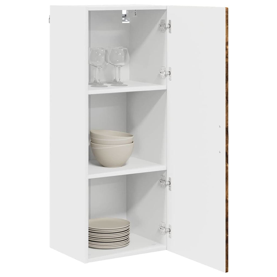 Keukenkast aan de muur met plank Gerookt eiken 40 x 31 x 100 cm
