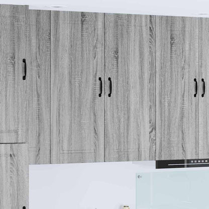 Keukenkast aan de muur met plank Grijs Sonoma 40 x 31 x 100 cm