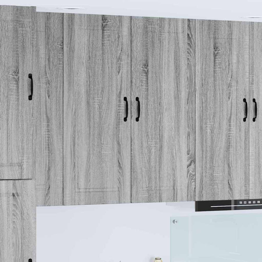 Keukenkast aan de muur met plank Grijs Sonoma 40 x 31 x 100 cm