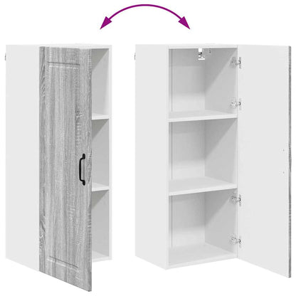 Keukenkast aan de muur met plank Grijs Sonoma 40 x 31 x 100 cm