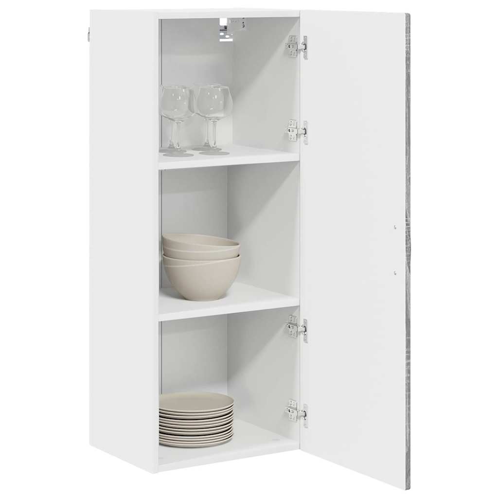 Keukenkast aan de muur met plank Grijs Sonoma 40 x 31 x 100 cm