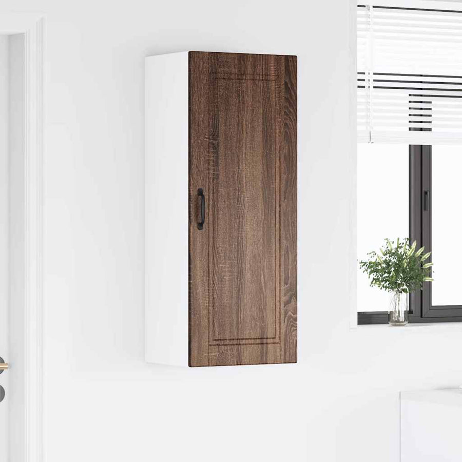 Keukenkast aan de muur met plank Bruin Eiken 40 x 31 x 100 cm