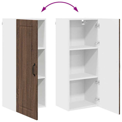 Keukenkast aan de muur met plank Bruin Eiken 40 x 31 x 100 cm