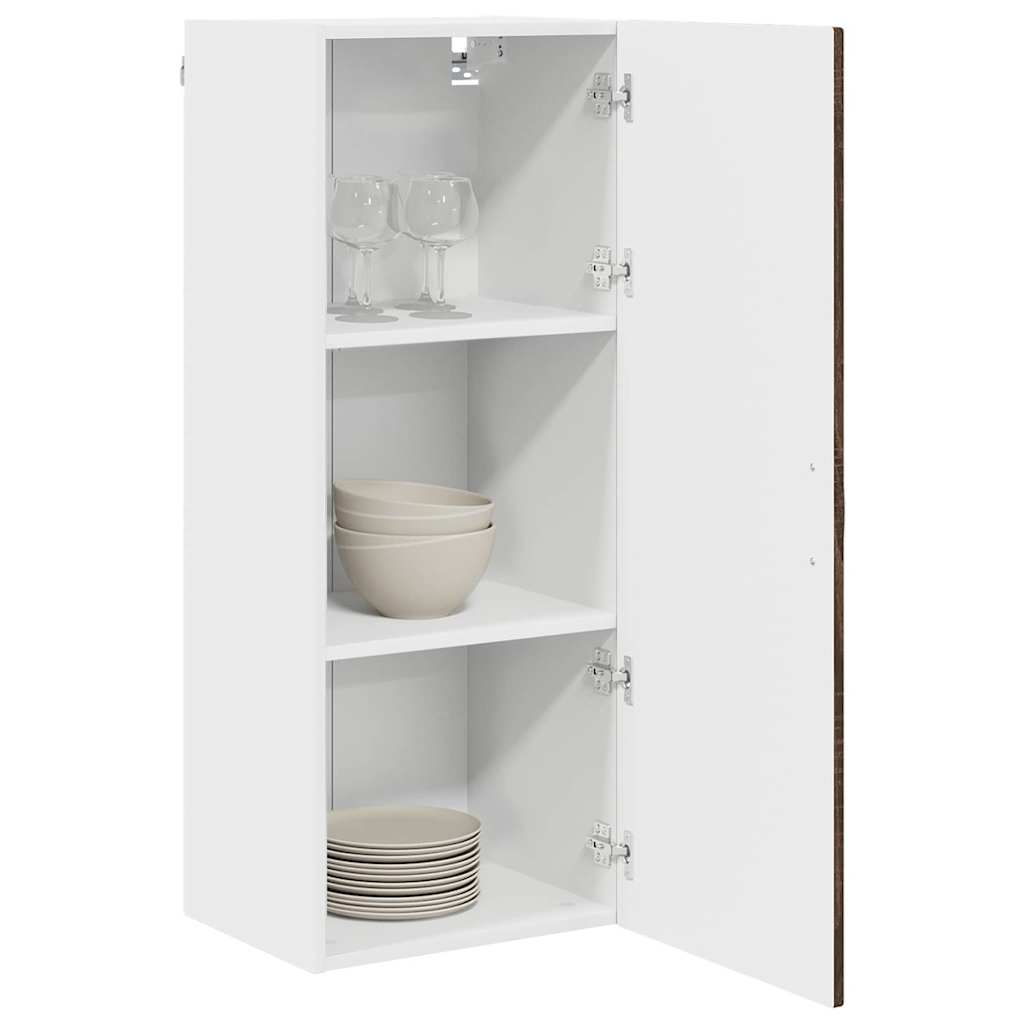 Keukenkast aan de muur met plank Bruin Eiken 40 x 31 x 100 cm