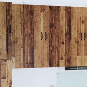 Keukenkast 40x31x100 cm bewerkt hout oud hout