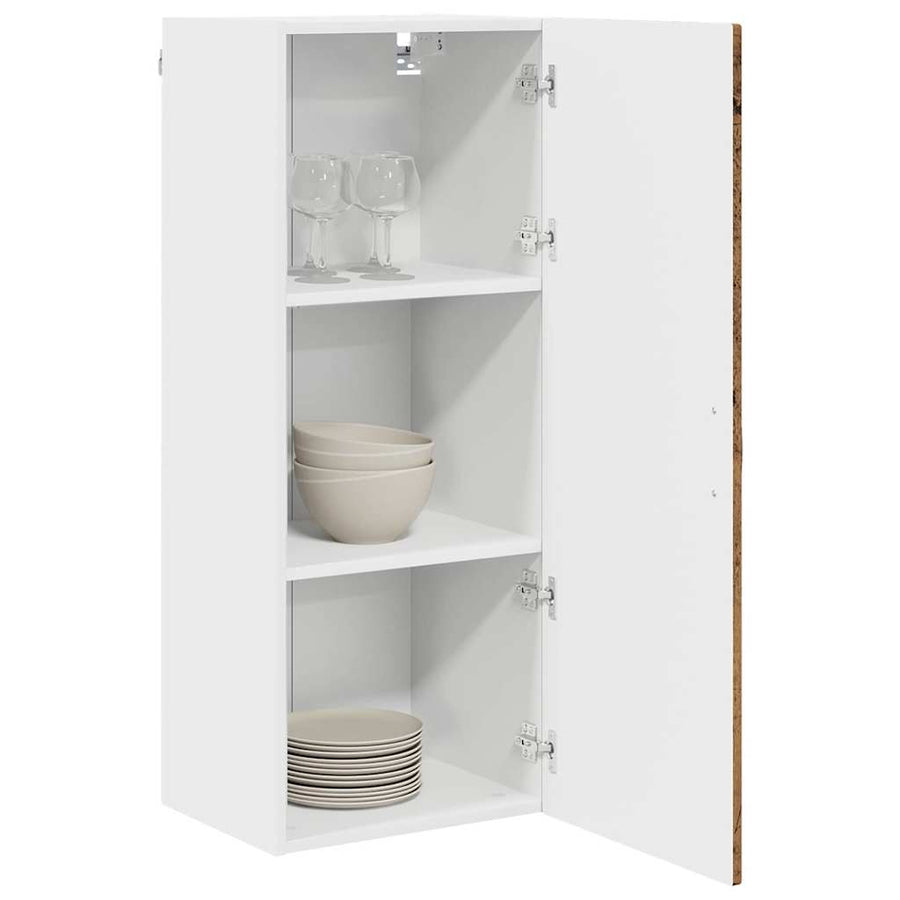 Keukenkast aan de muur Oud Hout 40 x 31 x 100 cm Bewerkt hout