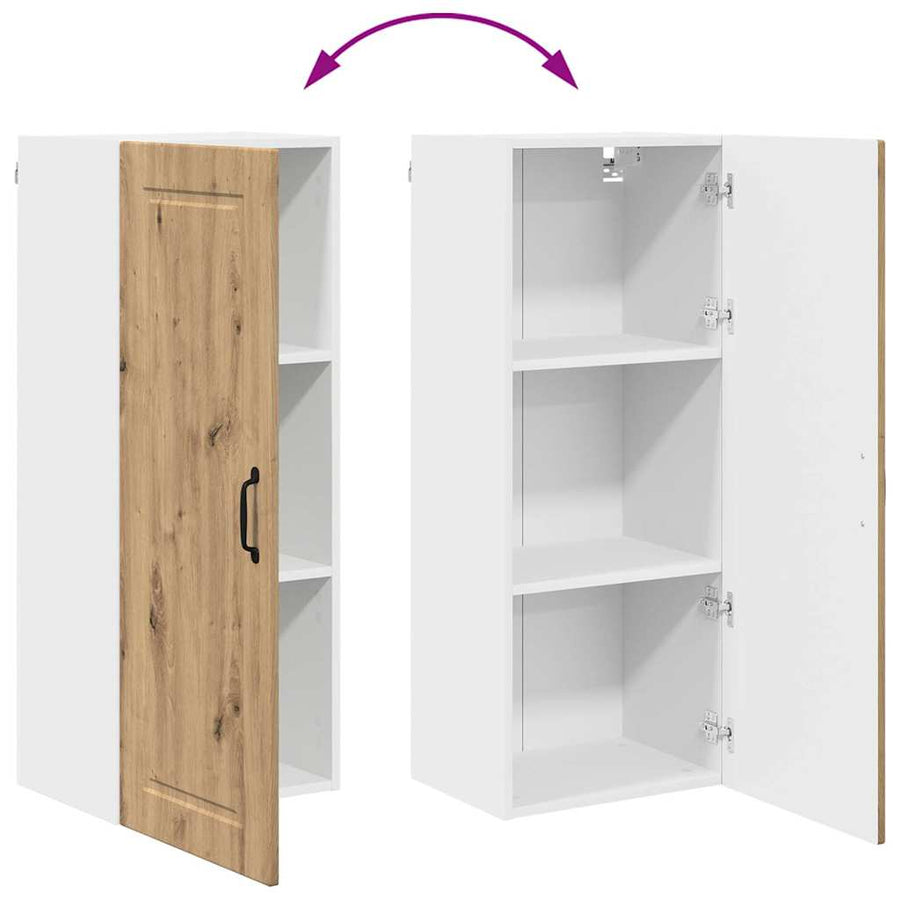 Keukenkast aan de muur met plank Artisan Eiken 40 x 31 x 100 cm