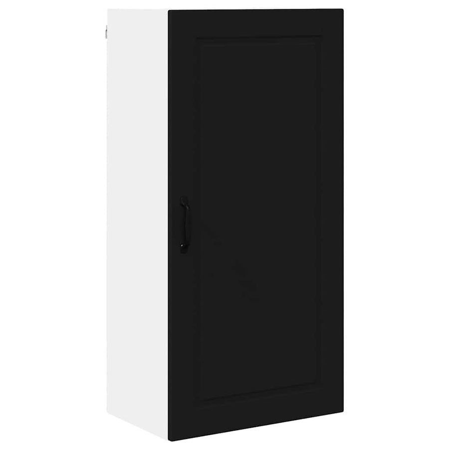 Keukenkast aan de muur Zwart 50 x 31 x 100 cm Bewerkt hout
