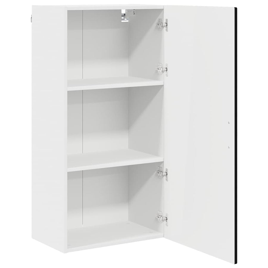 Keukenkast aan de muur Zwart 50 x 31 x 100 cm Bewerkt hout