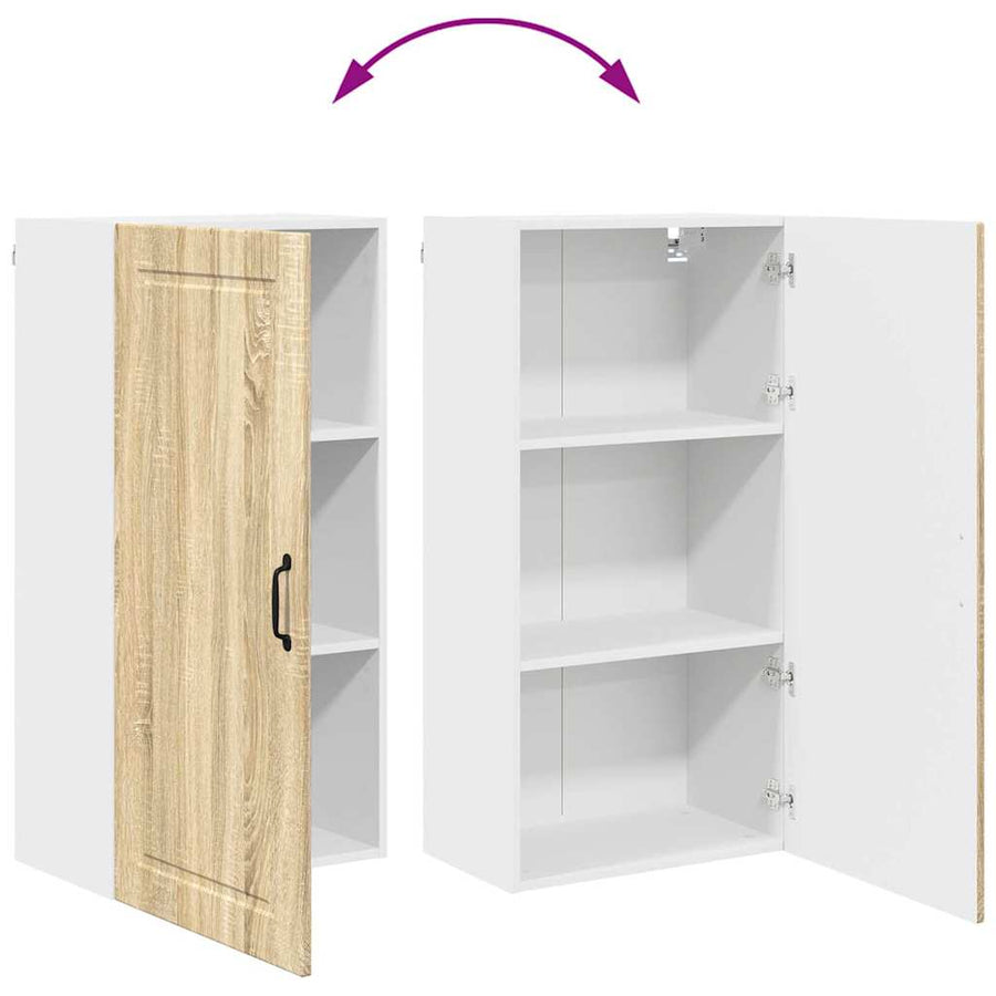 Keukenkast aan de muur met plank Sonoma Eiken 50 x 31 x 100 cm