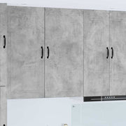 Keukenkast 50x31x100 cm beton grijs bewerkt hout