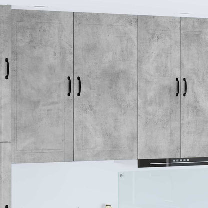 Keukenkast aan de muur met plank Beton Grijs 50 x 31 x 100 cm