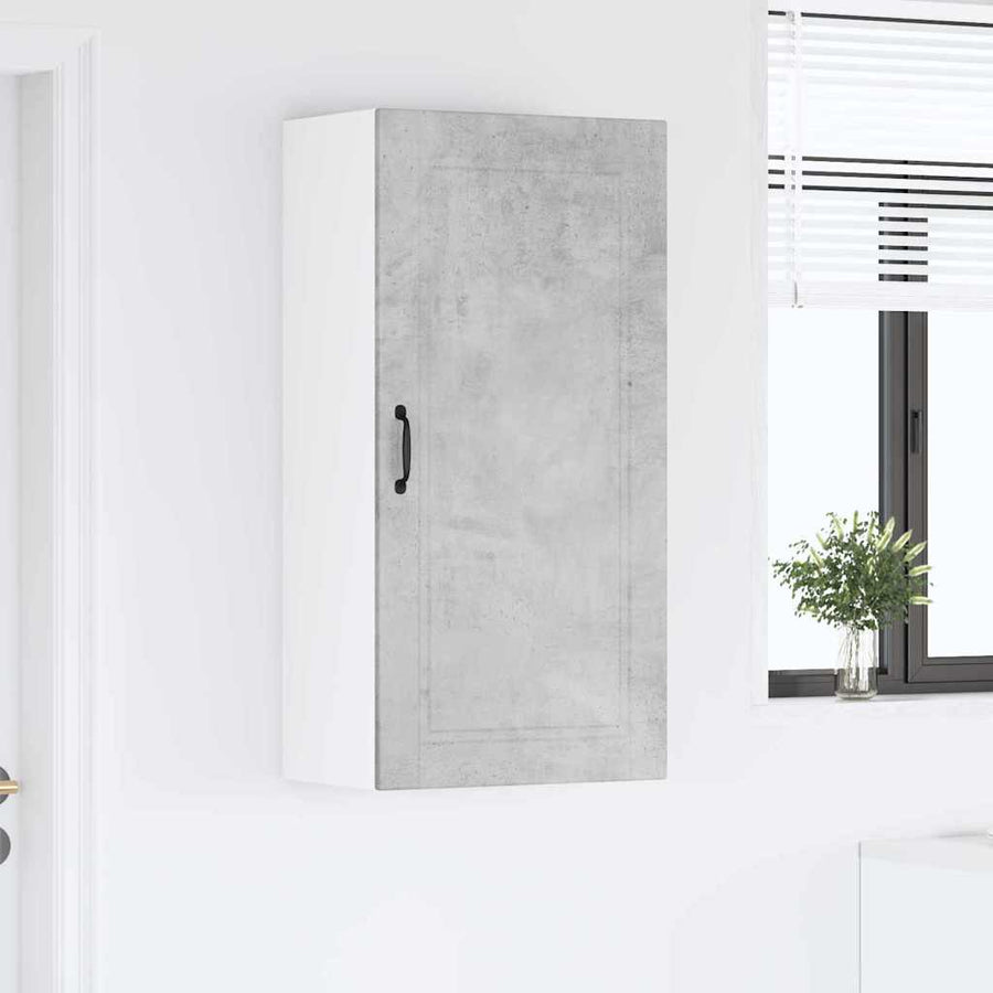 Keukenkast aan de muur met plank Beton Grijs 50 x 31 x 100 cm