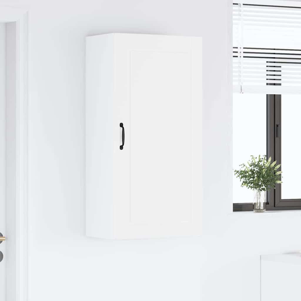 Keukenkast aan de muur met plank Hoogglans wit 50 x 31 x 100 cm