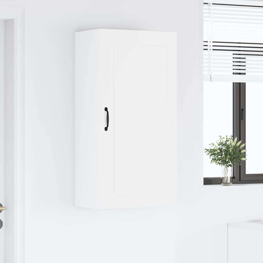Keukenkast aan de muur met plank Hoogglans wit 50 x 31 x 100 cm